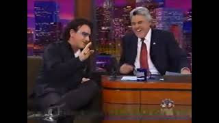 U2 on The Tonight Show with Jay Leno : &quot;Walk On&quot; &amp; Bono Interview : Monday November 22nd 2001