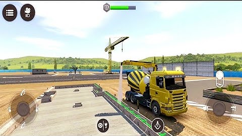 Drive Simulator 2020 | Cement & Crane Truck | Small Structure Construction
