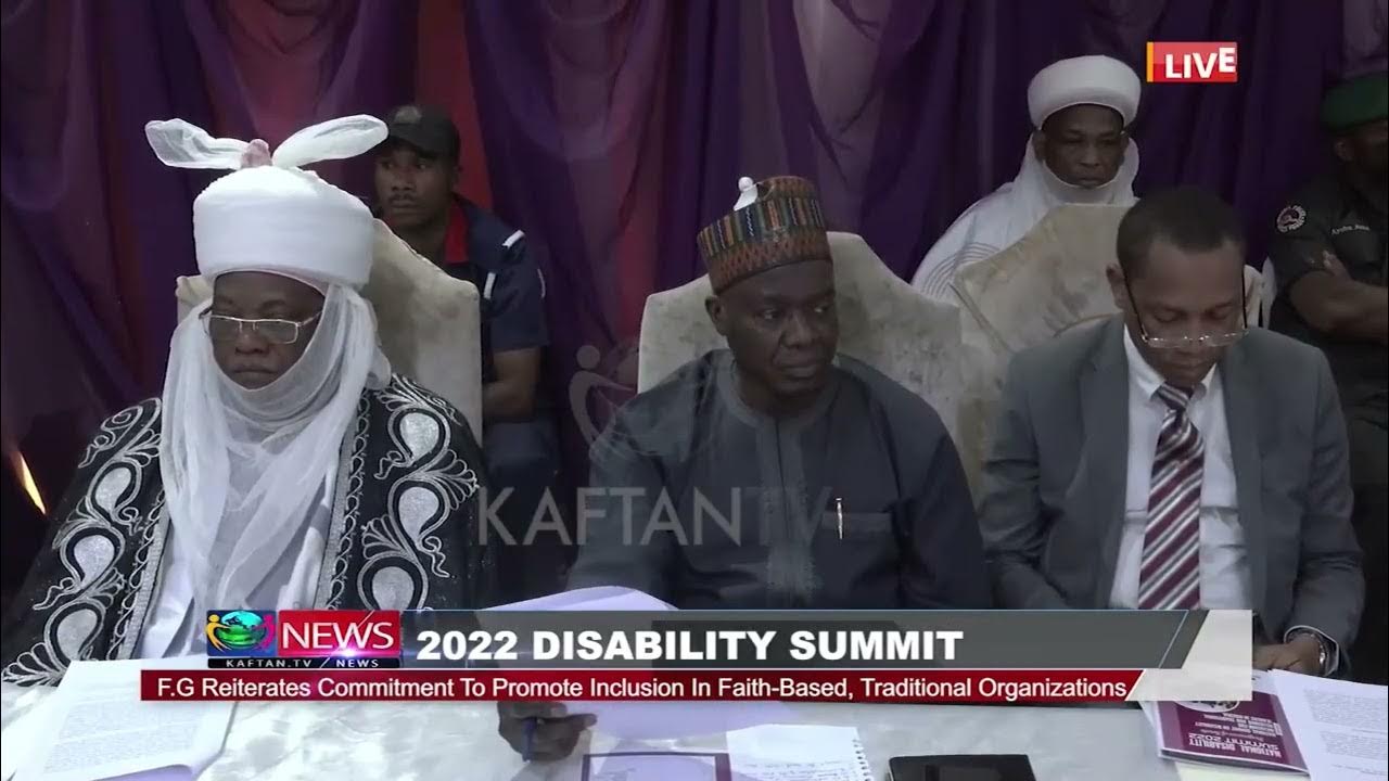 2023 DISABILITY SUMMIT: FG Reiterates Committment To Promote Inclusion In Faith-Based