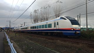 【2022/11/06･信越線を走るE653系1100番台】特急しらゆき5号(下り 55M･上越妙高→新潟) 古津－新津間にて