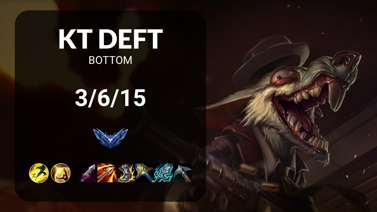 KT Deft Twitch vs Jhin BOTTOM - KR DIAMOND Patch 14.19