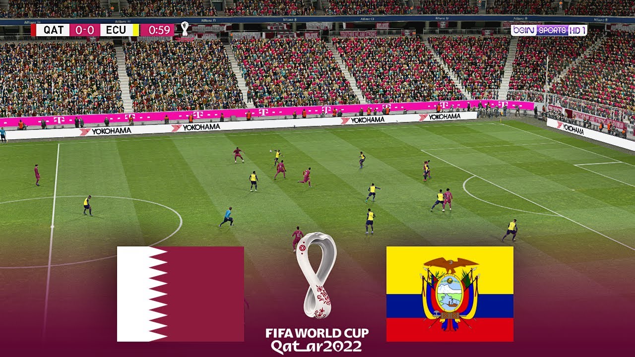 QATAR vs ECUADOR | FIFA World Cup 2022 Group A | 20 November 2022 | Full Match | PES Gameplay