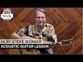 As by stevie wonder  acoustic guitar lesson preview from totally guitars