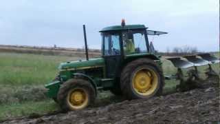 Orka zimowa 2012 - John Deere + Eberhardt \ Kverneland [HD]