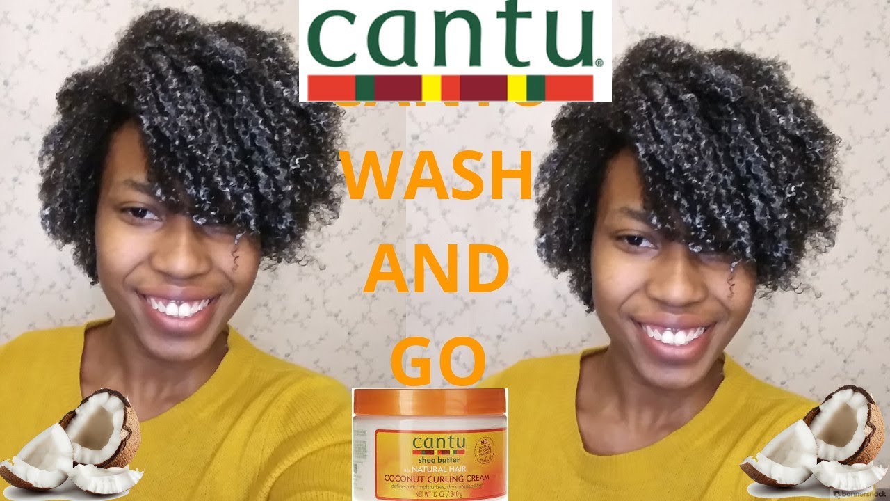 Cantu Coconut Curling Cream One Product Wash N Go Youtube Cantu Coconut Curling Cream Curl Cream Cantu Hair Products [ 720 x 1280 Pixel ]