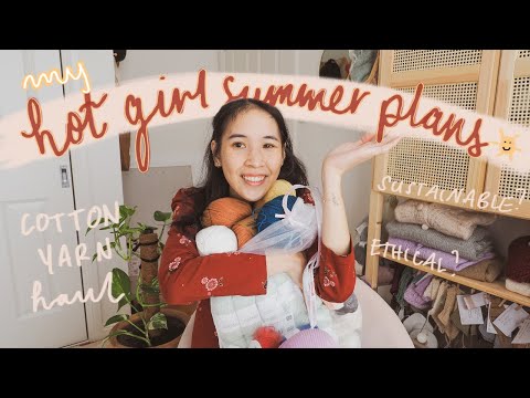 Cotton Yarn Haul + Review Wool Warehouse | ☀️ my hot girl summer knitting plans ☀️