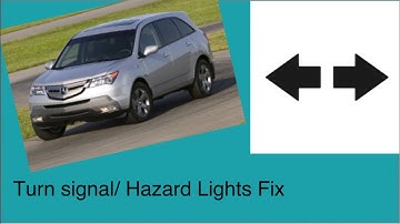 07-13 Acura MDX Turn Signal and Hazards Not Working FIX