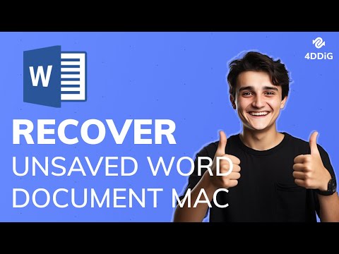 Recover Unsaved Word Document Mac - 4 Ways to Recover Unsaved/Lost/Deleted Word Document on Mac