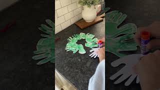 Simple Handprint Wreath Craft | Adorable Holiday Keepsake to do with your toddler this Christmas!