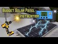 Caravan solar panel installation