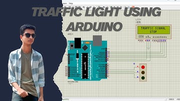Traffic Light Control System with 16x2 LCD | Arduino UNO Proteus Simulation Tutorial