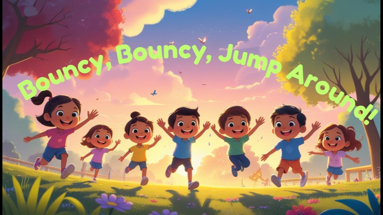 Bouncy, Bouncy, Jump Around! | Fun Kids Dance & Movement Song 🐰🎶 - YouTube