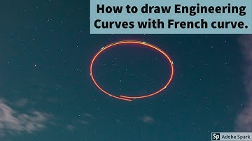 How to draw Engineering Curves with French curve.- Engineering Curves - Freehand Engineering curves.