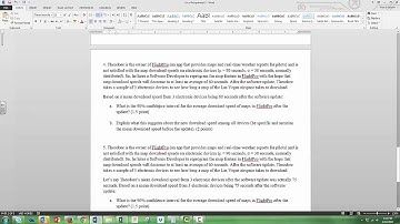 Probabilities of Continuous Sample Means and Confidence Intervals in Excel 2013