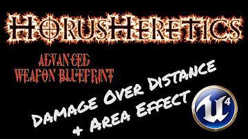 HH Advanced Weapon Blueprint for Unreal Engine 4: Damage over Distance and Area of Effect Preview