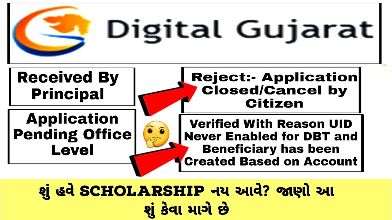 digital gujarat scholarship નય આવે?😭|digital gujarat scholarship 2023 ...