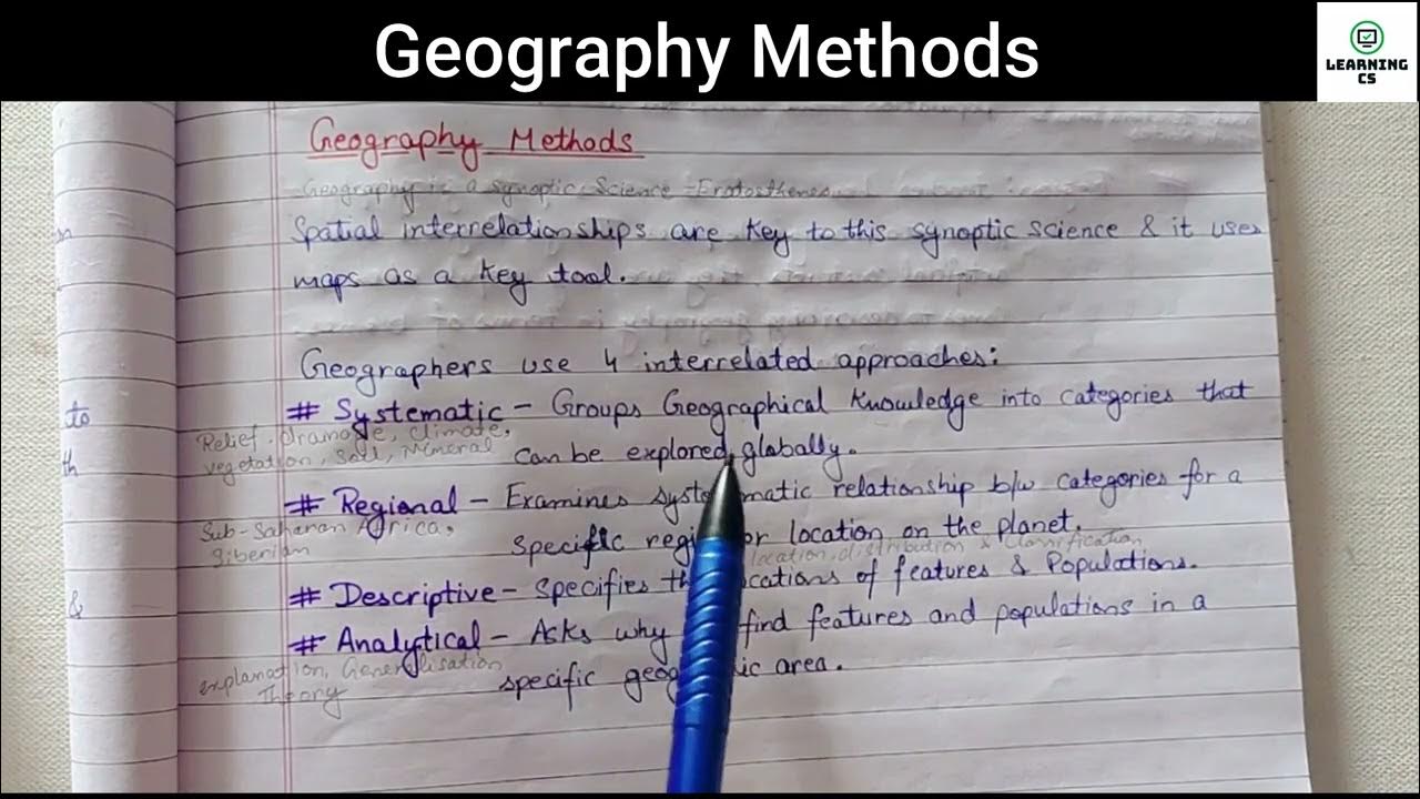 What are the methods of geography? YouTube