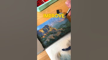 A little tip for your next painting ✨ #gouache #art