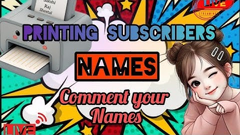 Artland Express live! PRINTING SUBSCRIBERS NAME ON PRINTER #shortsfeed #name #art #live #trending