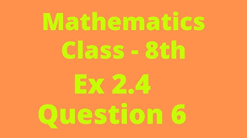 Q 6- Ex 2.4 - Linear Equations in One Variable - NCERT Maths Class 8th - Chapter 2