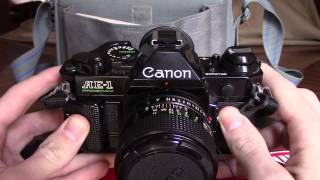 Whats in my Camera Bag - Canon Ae - 1 Program / Test Shots