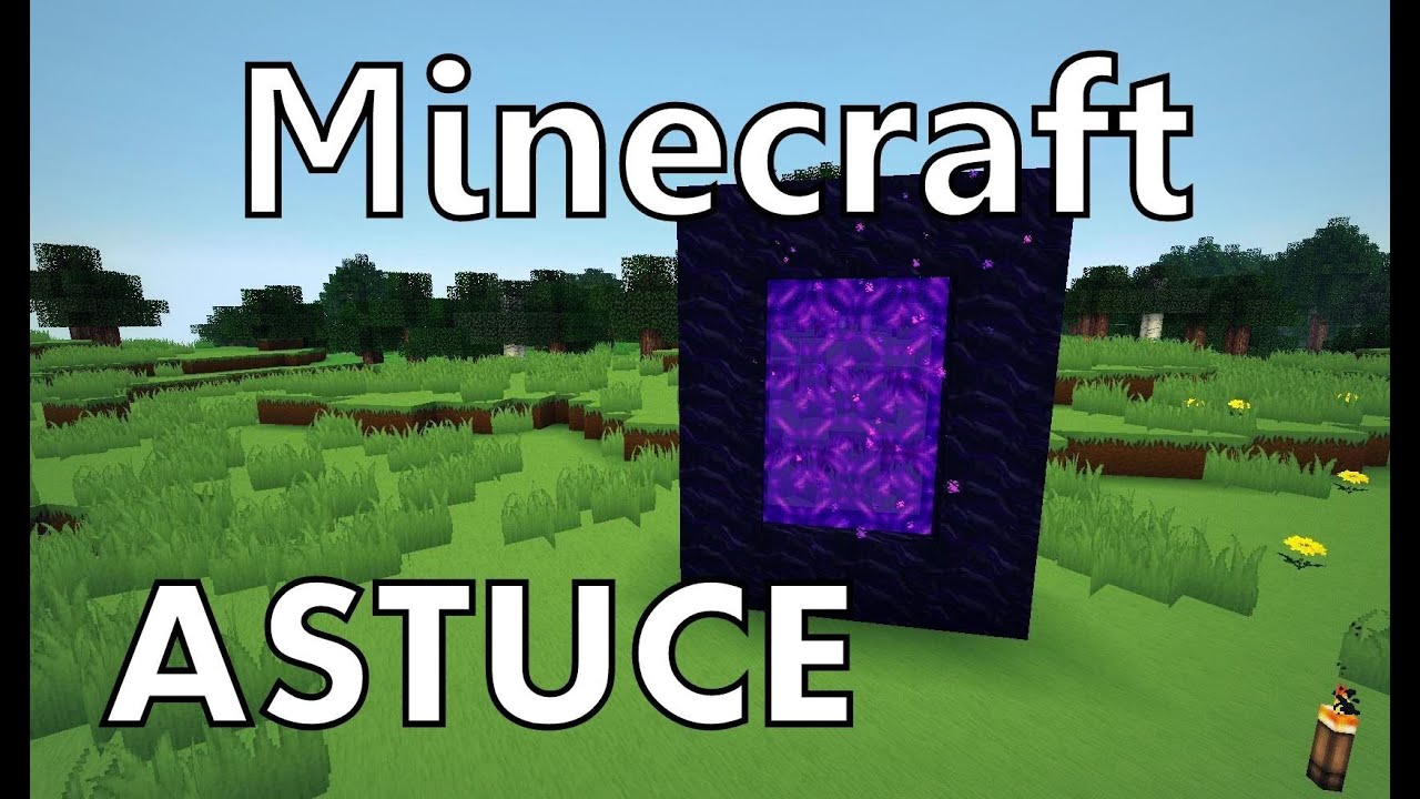 COMMENT CREER LE PORTAIL DU NETHER DANS MINECRAFT - TUTO - YouTube