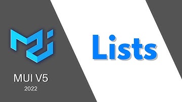 MUI V5: Lists