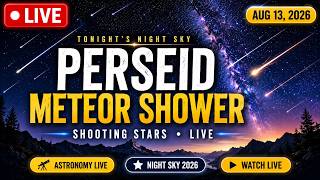 PERSEID METEOR SHOWER 2026 LIVE Meteor Shower Tonight August 13 2026 4K