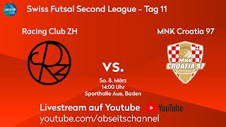Racing Club ZH vs. MNK Croatia 97 | Swiss Futsal Second League - Gr. 3 - Tag 11 | 08.03.2026