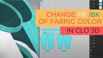 How to change color for front and back of fabrics