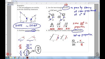7.2 Video Notes Similar Polygons