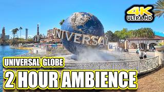 The Most Iconic View at Universal Orlando | 2 Hour Globe Ambience 4K