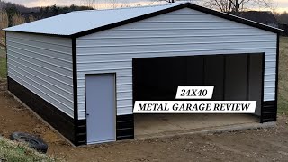 24X40 Metal Building/Garage Review
