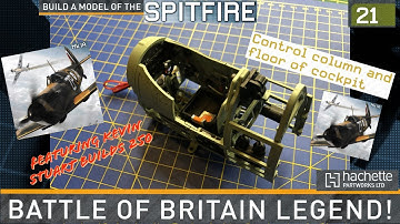 Build a model Spitfire Mk1A - Issue 21. A 1/18 Scale model aircraft build by Hachette PartWorks Ltd.
