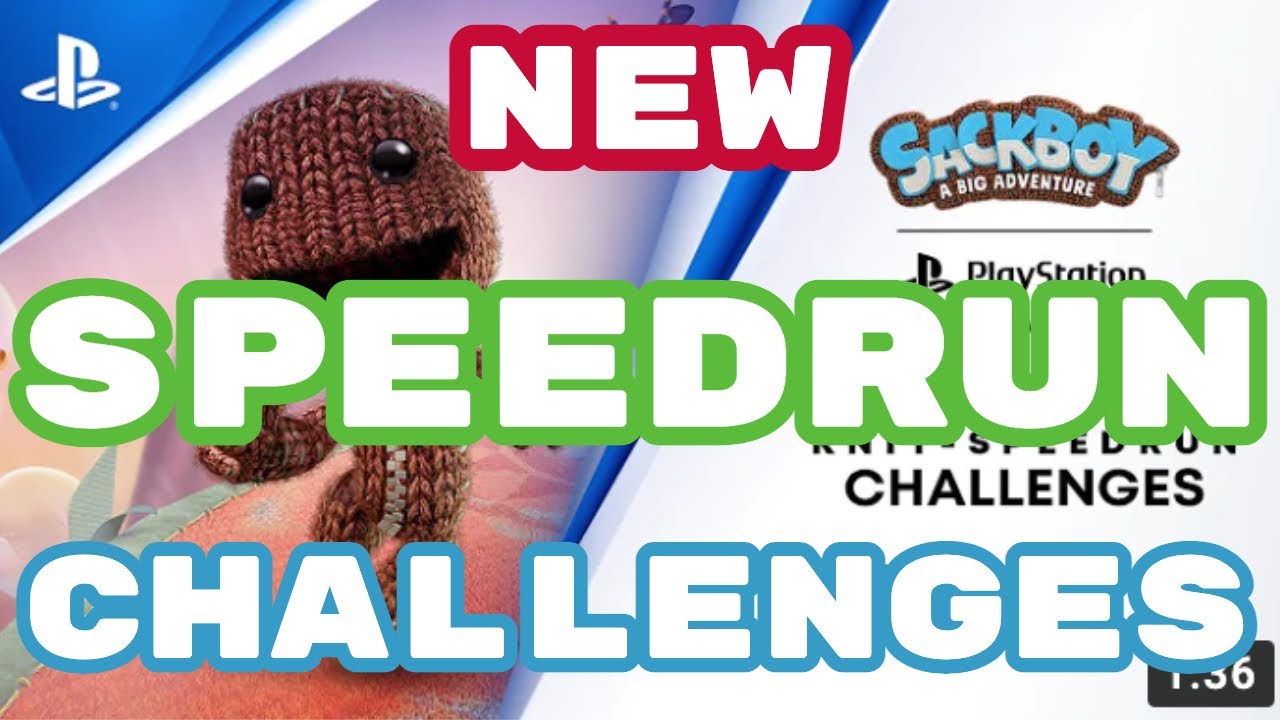 *NEW* Sackboy Knit-Speedrun challenges! | Knitted Knight Trial Speedrun Challenge! (SABA)