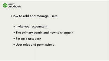 How to add and manage users in QuickBooks Online