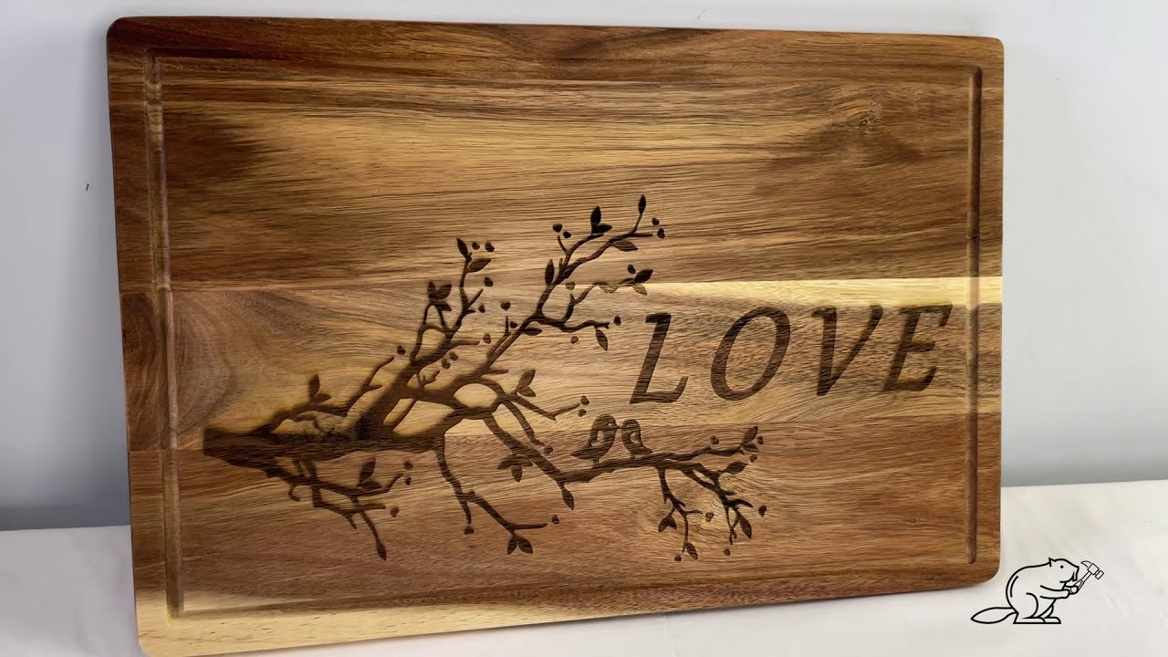 Turning a Regular Cutting Board into an Engraved Charcuterie Board using 3 Household Items