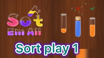 I won level 1 to level 4 in my first try,( Sort play 1 #games  #lovegame #gameplay