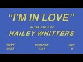 Hailey Whitters - I'm In Love (Lyric Video)