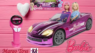 Barbie RC Dream Car! Remote Control Car Review! Corvette Barbie! Радиоуправляемая машина Барби!