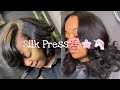 Silk Press Hair Compilation🌸🏵