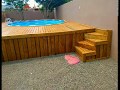 Fiz um deck para minha piscina de 15,000 L Intex (Verão 2019/2020)