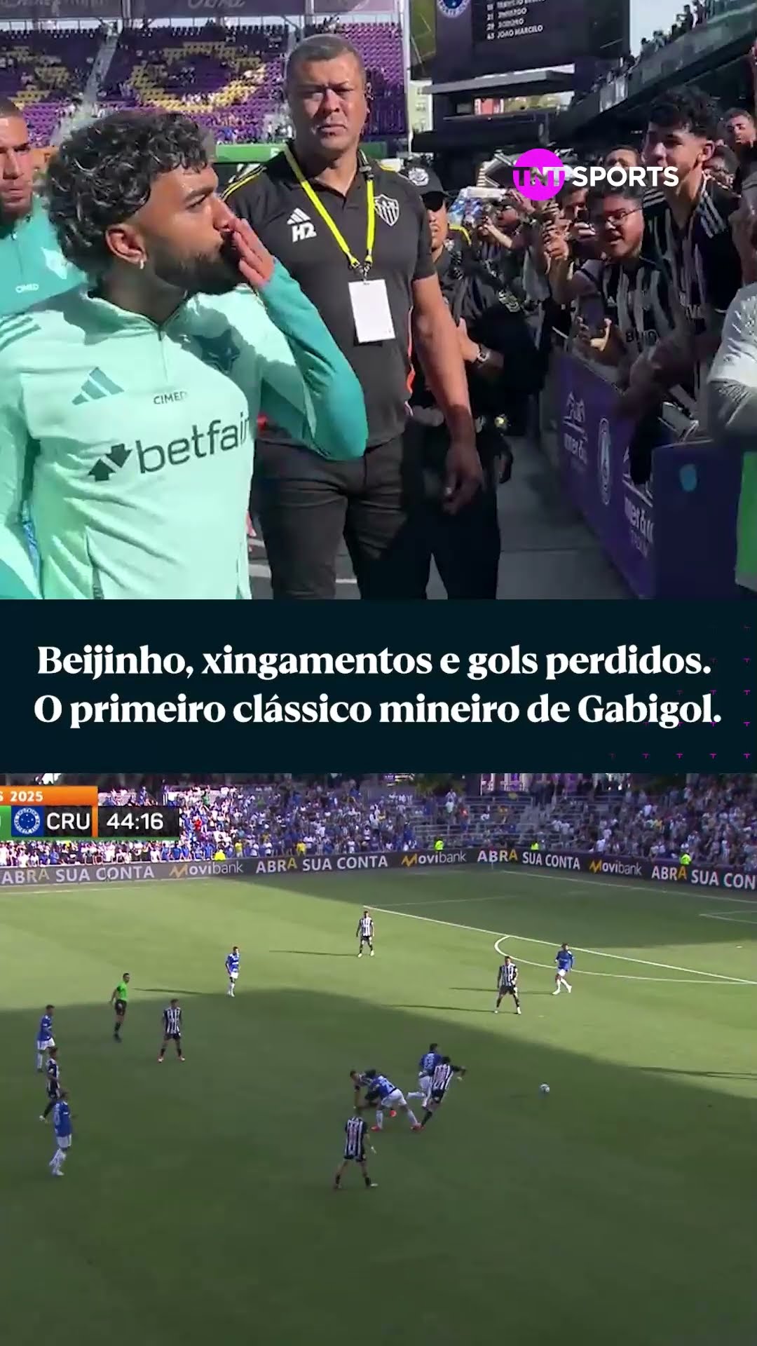 O GABIGOL NÃO TEVE VIDA FÁCIL EM SEU PRIMEIRO CLÁSSICO MINEIRO! ⚽❌ #shorts