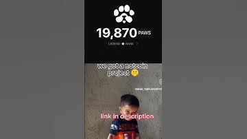 New notcoin project | telegram best mining project | telegram trending projects #paws