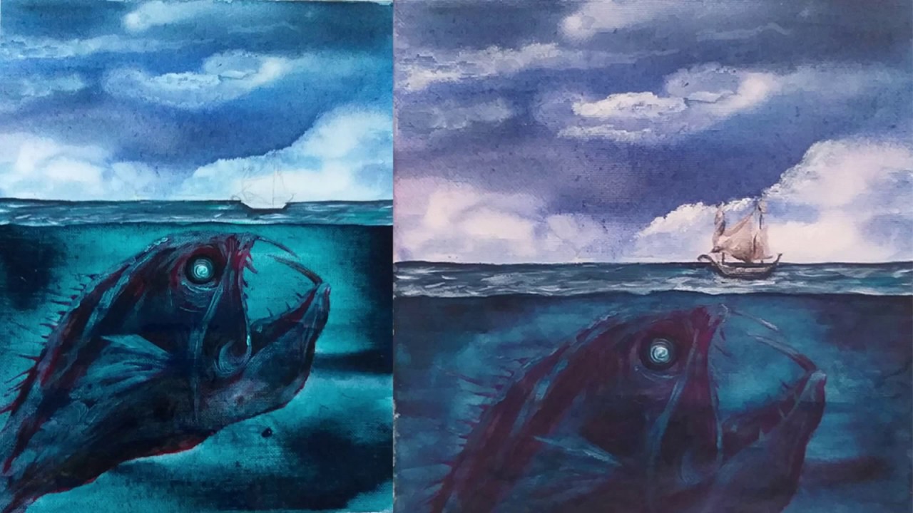 Sea Monster Painting