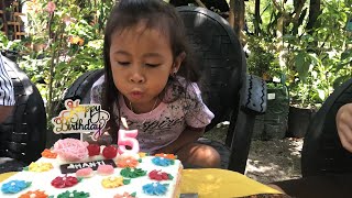 Kejutan Kue Ulang Tahun Shanti ke 5 - Surprise Birthday Cake For Shanti