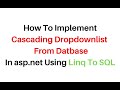 Cascading Dropdown List In Linq To SQL c# asp.net 4.6
