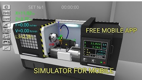 CNC Turning free simulator for mobile phones