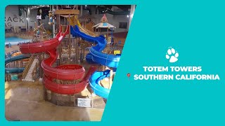 Escape fort mackenzie! the totem towers water slides are perfect way
to fly coop once you’ve reached top of our tree house. blast off ...