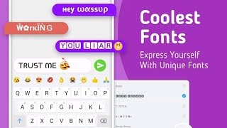 Most number of Cool Fonts in a keyboard!! #MintKeyboard screenshot 4